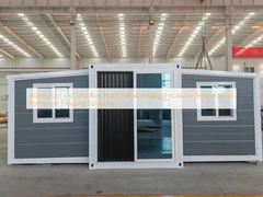 บ้านพับ Prefab กันน้ําและกันความชื้น สําหรับการแก้ไขบ้านชั่วคราวหรือถาวร