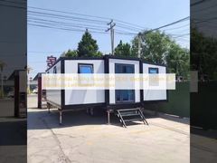 บ้านพับแบบ Prefab 50 มม พร้อมระบบไฟฟ้า CE / UL และความทนทานต่อแผ่นดินไหวขนาด 8
