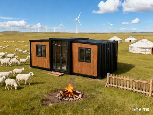 ซื้อ Customized Design Foldable 20ft Container with Thermal-break Aluminum Double Door and 50mm EPS Roof การผลิตออนไลน์