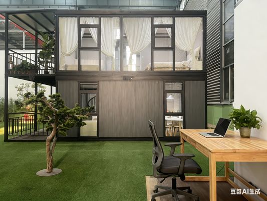 ซื้อ ระยะเวลาการติดตั้งสั้น บ้านสำเร็จรูปขยายได้สองชั้น ดีไซน์ทันสมัยและมีสไตล์ การผลิตออนไลน์