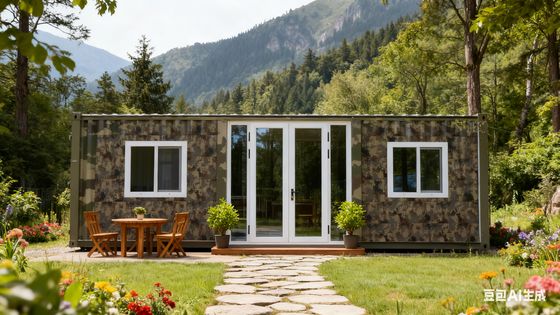 ซื้อ พื้นที่ใช้สอย 37 ตารางเมตร และในบ้านตู้คอนเทนเนอร์แบบปีกคู่ขยายได้ พร้อมห้องน้ำแบบแยกส่วนเปียก-แห้ง การผลิตออนไลน์