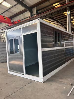 ซื้อ Permanent Flat Pack Folding House Eco-Friendly and Structured Surface with Electrostatic Spraying White การผลิตออนไลน์