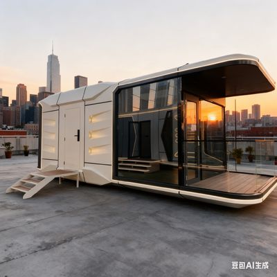 ซื้อ Modern Space Capsule House with 3400 Height 3460 Width and 9 Mm European Pine Board Interior การผลิตออนไลน์