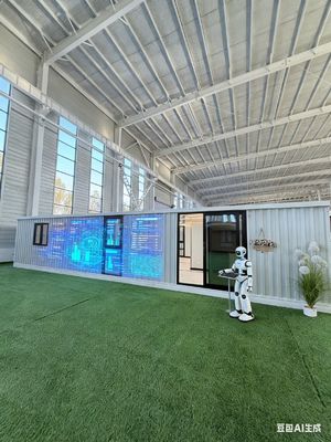 ซื้อ 40ft Expandable Container Home with Internal Dimensions L11540 * W6060 * H2240 Mm, 18 Thick Fireproof Cement Fiber Floor, and Bull 30 * 30 Flat Lamp การผลิตออนไลน์