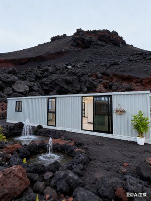 ซื้อ 40ft Expandable Container Home with 72 Square Meters Living Space Fireproof Cement Fiber Floor and Fully Galvanized Side Frame การผลิตออนไลน์