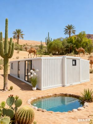 ซื้อ 40ft Expandable Container Home with T50 Mm EPS Roof 72m² Floor Area and 18mm Fireproof Cement Fiber Floor การผลิตออนไลน์