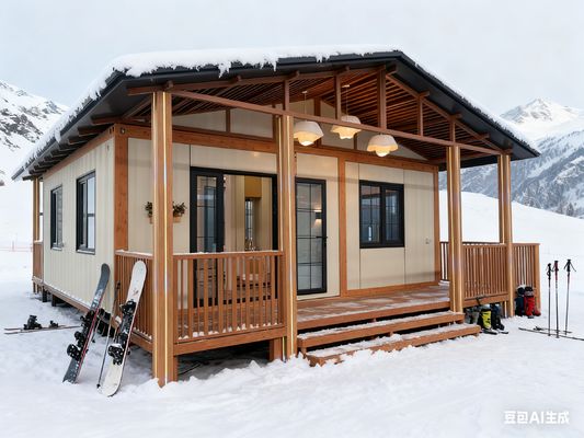 ซื้อ Expandable Container House with Gable Roof 5.5 Tons Net Weight and L5700*W6660*H2650mm Size Prefabricated Tiny Home การผลิตออนไลน์