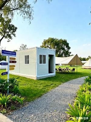 ซื้อ 2.0KN/m2 Ground Live Load A-level Fire Performance Flat Pack Prefab House for Customizable Design การผลิตออนไลน์