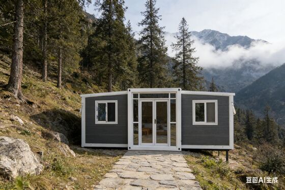 ซื้อ Foldable 20ft Container with Wet-Dry Separation Bathroom and 37 Square Meters Floor Area in Galvanized Light Steel Frame การผลิตออนไลน์