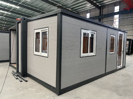 ซื้อ Modern 27.5 Square Meters Prefab Folding House with Grade 8 Earthquake Resistance and Fully Galvanized Side Frame การผลิตออนไลน์