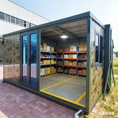 ซื้อ Fully Galvanized Side Frame Prefab Folding House with Grade 8 Earthquake Resistance and Wet-Dry Separation Bathroom การผลิตออนไลน์