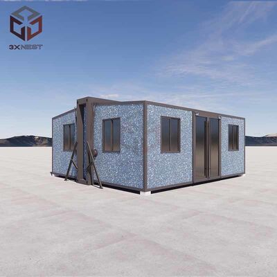 ซื้อ Fully Galvanized Side Frame Prefab Folding House with Grade 8 Earthquake Resistance and 27.5 Square Meters Floor Area การผลิตออนไลน์