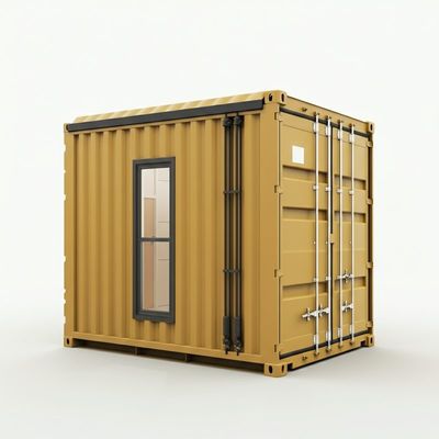บ้านคอนเทนเนอร์แบบพับได้แบบโมดูล พร้อมสร้าง บ้านคอนเทนเนอร์ 20ft