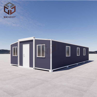 Prefab พับตัวเล็ก 40ft ขยายคอนเทนเนอร์บ้าน บ้าน Custom