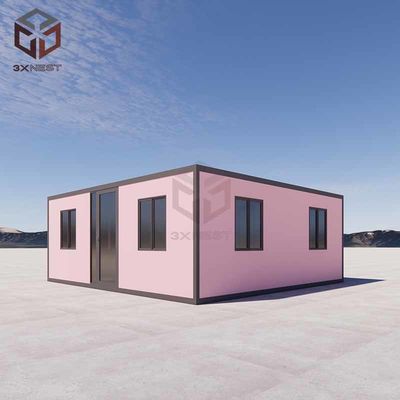 40ft โทรพก Flatpack พับขึ้น Modular บ้านสําหรับสํานักงานเคลื่อนที่