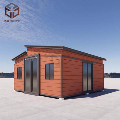 บ้านคอนเทนเนอร์พับแบบโมเดิร์น Prefab บ้านพับแบบโมดูล บ้านพกพาที่ขยายได้