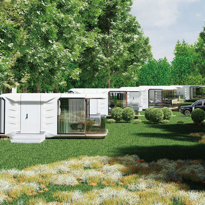 โมดูเลอร์สเปซแคปซูลโฮมชั่วคราว โฮมโพด Prefab OEM
