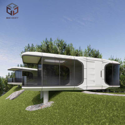 Smart Aluminum Space Capsule House Prefab สวนสํานักงาน Pod