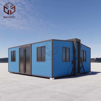 บ้านพับขนาดเล็กแบบ Prefab กันแผ่นดินไหว 27.5m2 2 ห้องนอน 1 ห้องน้ํา