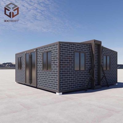 50 มม EPS Roof Prefab พับตัวเล็กบ้าน Container กับแผ่นแซนวิช