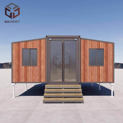 20FT บ้านที่ทําขึ้นก่อน PVC กระจกเลื่อน EPS แซนวิชแพนล์ มากกว่า 20 ปี อายุการใช้งาน