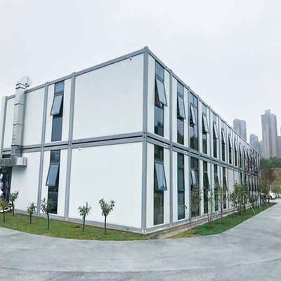 โรงเรือนย้ายย้ายย่อยชั่วคราว Prefab บ้านกันเสียงสําหรับสถานที่ก่อสร้าง