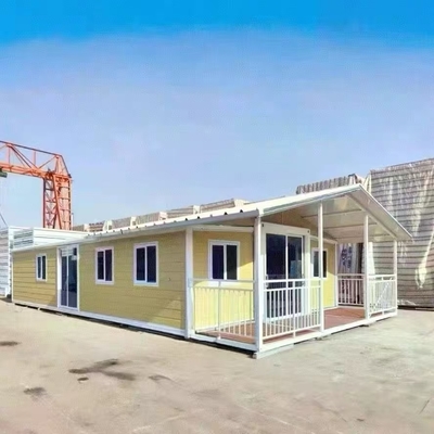 บ้านพับได้สำเร็จรูปเหล็กกล้าแบบปรับแต่งได้ พร้อมความต้านทานลมระดับ 11