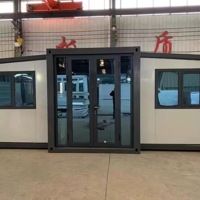 บ้าน Prefab ขยายได้ 20FT ด้วยกรอบเหล็กเหล็กกระปุก
