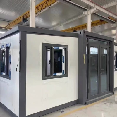 ขยาย Prefab บ้านโครงสร้างเหล็กกระปุก 18.5sqm