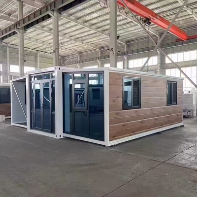 บ้านพับได้สำเร็จรูปทันสมัยพร้อมฉนวนกันความร้อน EPS/PU/Rock Wool