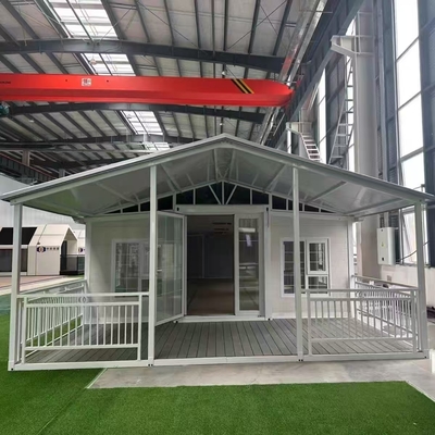 บ้านพับ Prefab ปรับแต่ง 20ft / 40ft กับความต้านทานลมเกรด 11