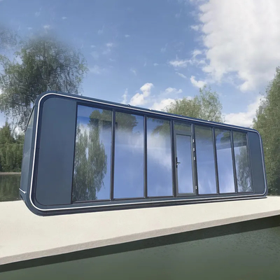 บ้านแคปซูลแอปเปิลแบบพับได้เลื่อนได้ 20㎡ พร้อมระบบล็อคอัจฉริยะ