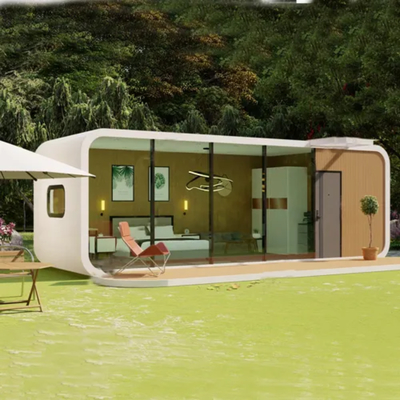 บ้านแอปเปิ้ลแคปซูลสลากอลูมิเนียม พร้อม WiFi และพื้นที่ 20m2