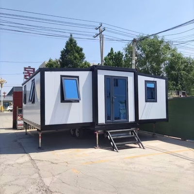 บ้านพับแบบ Prefab 50 มม พร้อมระบบไฟฟ้า CE / UL และความทนทานต่อแผ่นดินไหวขนาด 8