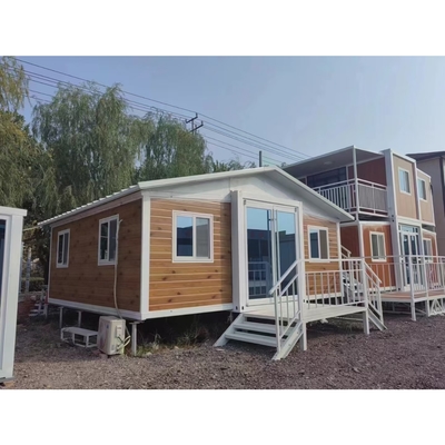 ความหนาของพื้น 50 มิลลิเมตร บ้านพับ Prefab ที่มีความทนต่อแผ่นดินไหวขนาด 8