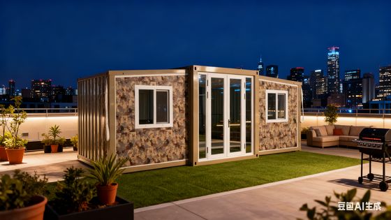 โลหะประตูเดียว ถังพับ 20 ฟุตสําหรับห้องนอน โลหะกระปุกกราฟสแตนเลสเบา