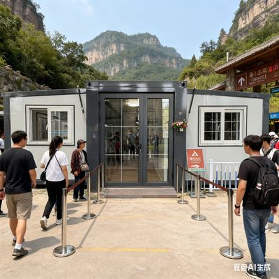 ถัง 20 ฟุตที่พับได้ พร้อมส่วนบิด 2.0 มิลลิเมตร ขนาดพับ L5900*W2200*2480 มิลลิเมตร และความสามารถต่อการแผ่นดินไหวระดับ 8