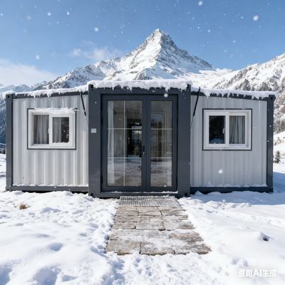 ตู้คอนเทนเนอร์พับได้ทันสมัยขนาด 20 ฟุต พร้อมประสิทธิภาพการรับแรงแผ่นดินไหวระดับ 8, ไฟแบน 30*30 Bull และความจุ 1,172 ลูกบาศก์ฟุต