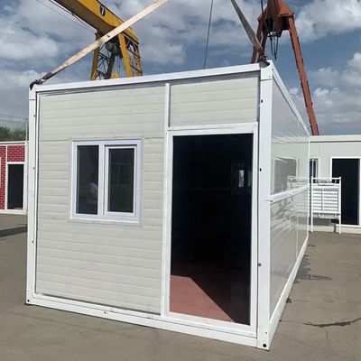 บ้านคอนเทนเนอร์แบบพับพับ Prefab ด้วยเวลาการผลิต 25 วัน หลังคา อัตราภาระ 0.50KN/m2 และความสามารถทางแผ่นดินไหว ระดับ 8