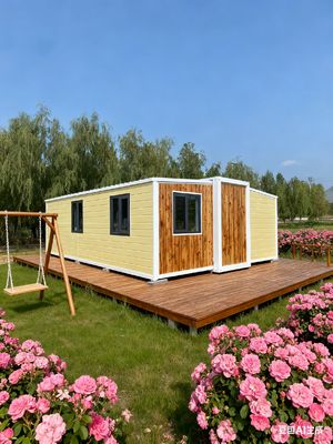 One Hall House Type Expandable Prefab Homes Portable and Easy To Transport Suitable for 2-4 People