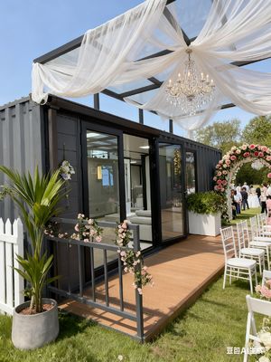 40ft Expandable Container Home with PVC/Wooden Panel Interior Finish Weatherproof and Easy Installation