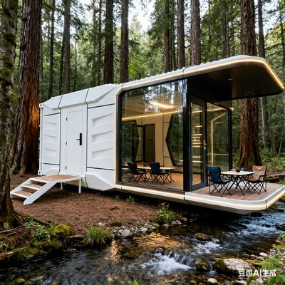 Space-29 บ้านแคปซูลอวกาศแบบหนึ่งห้องนอน ขนาดภายนอก L8560 * W3460 * H3400