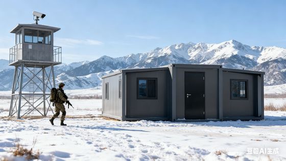 ถัง 20 ฟุตที่พับได้ พร้อมพื้นกันไฟ 18 มิลลิเมตร แผ่น EPS 75 มิลลิเมตรและกระจายไฟฟ้ามาตรฐาน