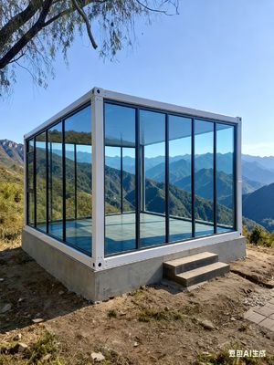 พื้นที่ปรับปรุงระบบประปา 20ft Flat Pack บ้านพับด้วยหลังคา ถนนสด 0.5KN / m2 และผลประกอบการแผ่นดินไหวระดับ 8