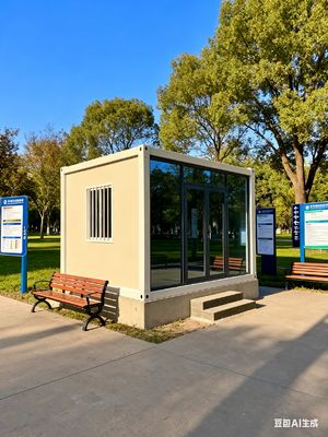 บ้านพับแบบพับแบบพับพร้อมกับล็อคประตูเหล็ก ลงพื้น อัตราภาระ 2.0KN/m2 ขนาดภายใน 5630*2230*2515mm กันลม 0.5KN/m2