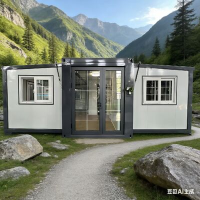 ถัง 20 ฟุตที่พับได้ ด้วยขนาดพับ L5900*W2200*2480 มิลลิเมตร ความจุ 28,000 กิโลกรัม และหน้าต่างและการวางแผนที่สามารถปรับแต่งได้