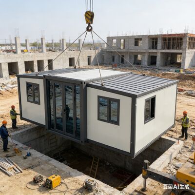 ตู้คอนเทนเนอร์พับได้ขนาด 20 ฟุตที่ปรับแต่งได้ พร้อมโครงสร้างหลักชุบสังกะสีแบบเต็มรูปแบบและพื้นที่ใช้สอย 37 ตารางเมตร พร้อมประตูห้องนอนเสริม