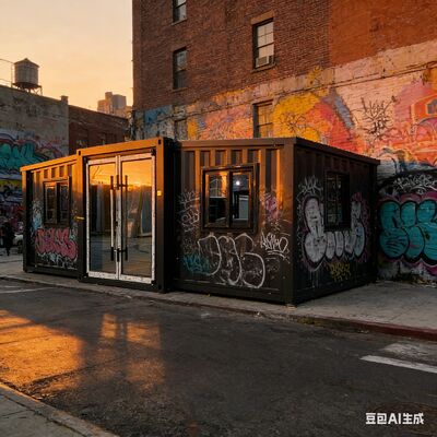 ตู้คอนเทนเนอร์พับได้ขนาด 20 ฟุต พร้อมฉนวนกันความร้อนและฉนวนกันเสียง ปรับแต่งได้ ซ้อนได้ ขยายได้ บ้านตู้คอนเทนเนอร์สำหรับบ้านขนาดเล็กสำเร็จรูป