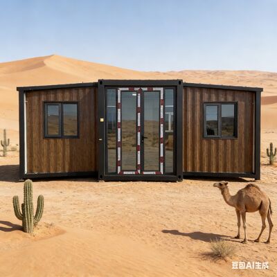 ตู้คอนเทนเนอร์พับได้ขนาด 20 ฟุต พร้อมโครงด้านข้างชุบสังกะสีทั้งหมด ระเบียงปรับแต่งได้ และมาตรฐานความปลอดภัยสากล