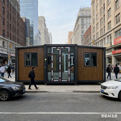 ถัง 20 ฟุตที่พับได้ มีกรอบหลักกระปุกเต็ม ห้องนอนที่สามารถปรับแต่งได้ และอุปกรณ์กันเสียงร้อน